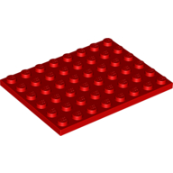 Plate 6 x 8 - Red