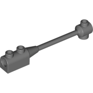 Bar 1 x 8 with Brick 1 x 2 Curved Top End (Axle Holder Inside Small End) - Dark Bluish Gray