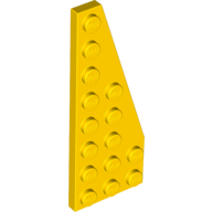 Wedge, Plate 8 x 3 Right - Yellow