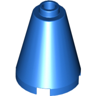 Cone 2 x 2 x 2 - Completely Open Stud - Blue