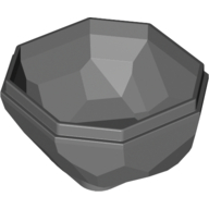 Rock Boulder, Bottom - Dark Bluish Gray