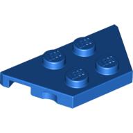 Wedge, Plate 2 x 4 - Blue