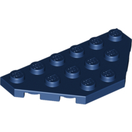 Wedge, Plate 3 x 6 Cut Corners - Dark Blue