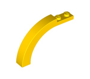 Brick, Arch 1 x 6 x 3 1/3 Curved Top - Yellow
