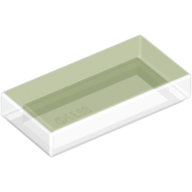Tile 1 x 2 with Groove - Trans-Bright Green
