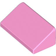Slope 30 1 x 2 x 2/3 - Bright Pink