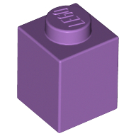 Brick 1 x 1 - Medium Lavender
