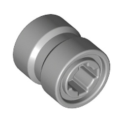Wheel  8mm D. x 9mm (for Slicks), Hole Notched for Wheels Holder Pin, Reinforced Back - Light Bluish Gray