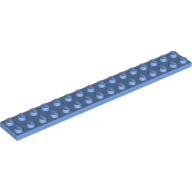 Plate 2 x 16 - Medium Blue