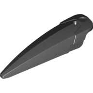 Hero Factory Weapon - Blade, Wide, Curved - Black