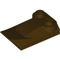 Brick, Modified 2 x 3 x 2/3 Two Studs, Wing End - Dark Brown