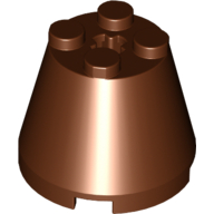 Cone 3 x 3 x 2 - Reddish Brown