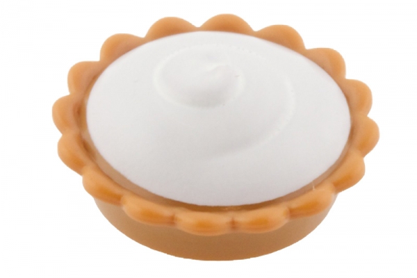 Pie with White Cream Filling Pattern - Medium Dark Flesh